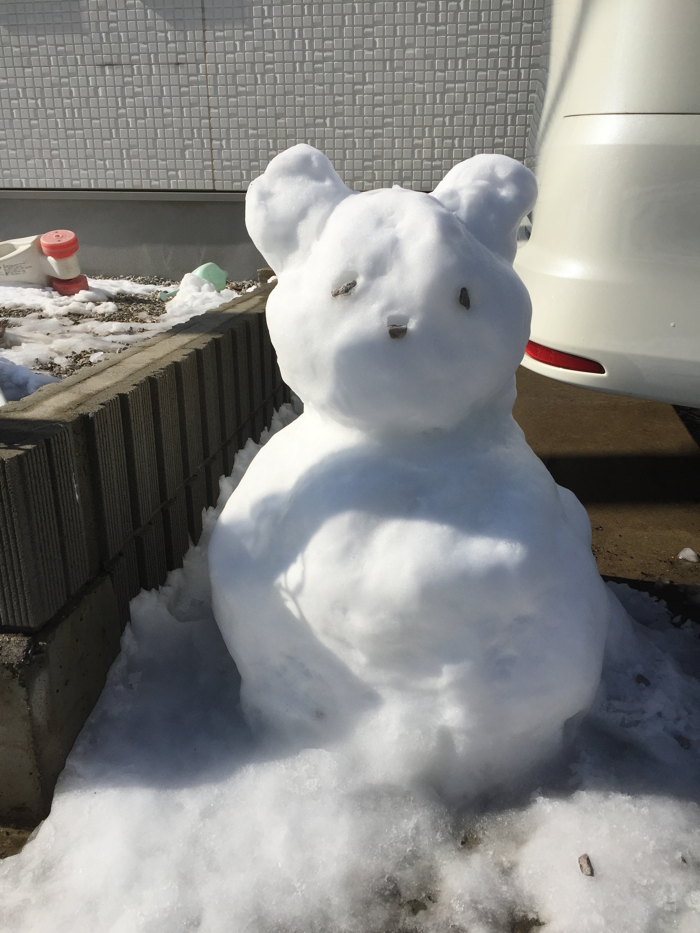 パンダの雪だるま